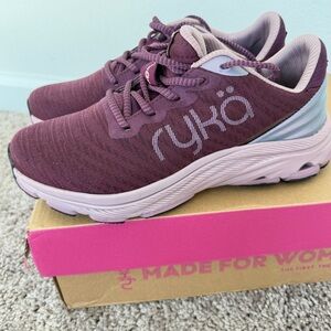 Ryka Sneakers Arch Support Lightweight Women's Plum Sz 6.5W Comfort Athletic